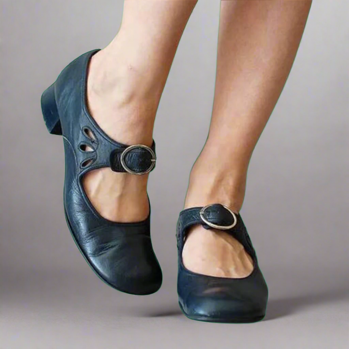 Gio™ - Orthopedische leren sandalen met een comfortabele sleehak