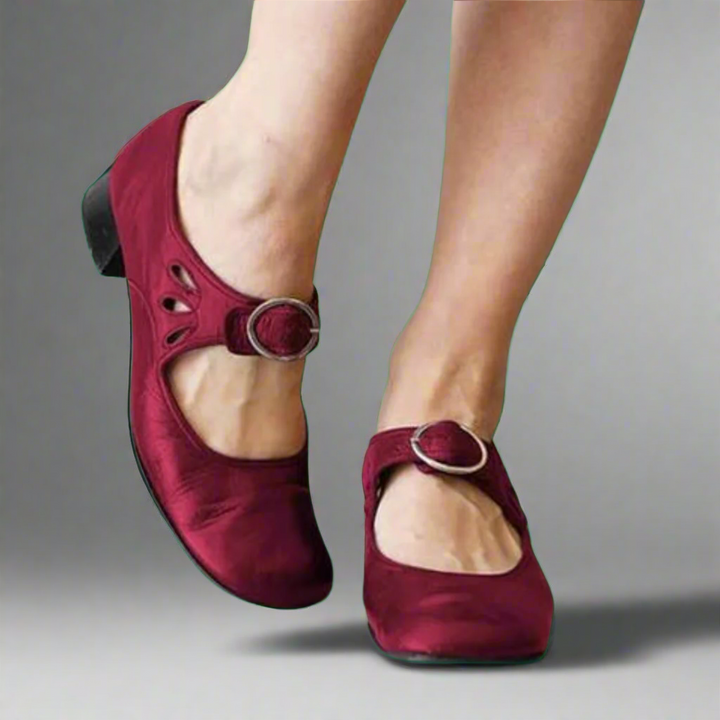 Gio™ - Orthopedische leren sandalen met een comfortabele sleehak