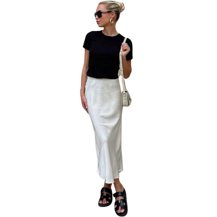 July | Satin Maxi Skirt