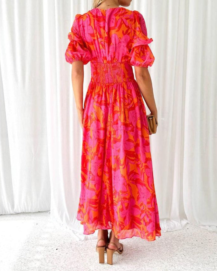 DERANA | Lente-jurk in Roze Rood