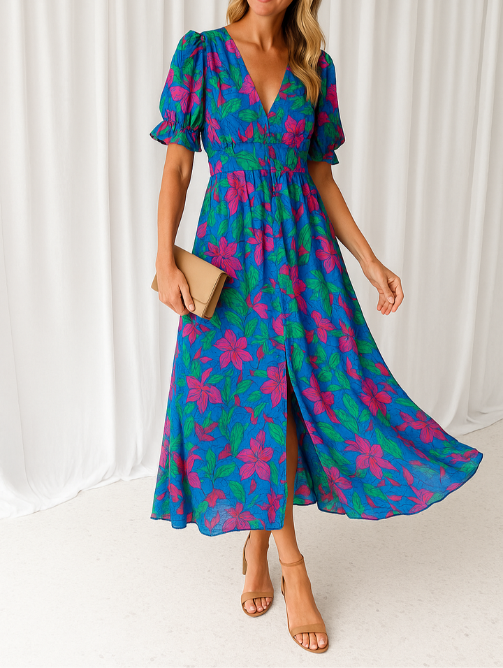 DERANA | Lente-jurk in Roze Rood