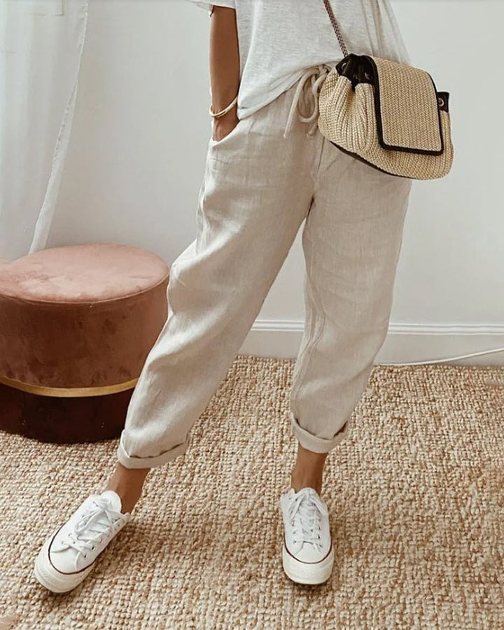 Lucy™ | Luxe Linnen Broek tegen Zweet