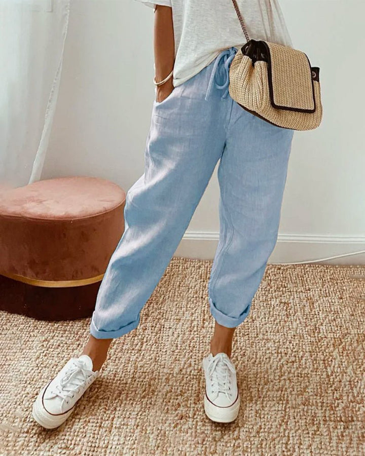 Lucy™ | Luxe Linnen Broek tegen Zweet