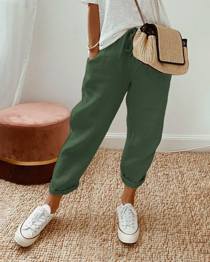 Lucy™ | Luxe Linnen Broek tegen Zweet