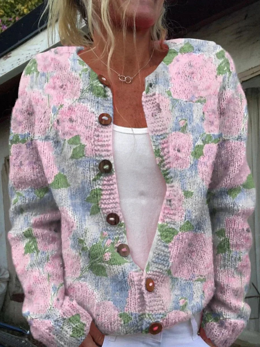 Kenza | Stijlvol Bloemenprint Vest